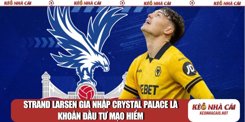 Strand Larsen gia nhập Crystal Palace là khoản đầu tư mạo hiểm